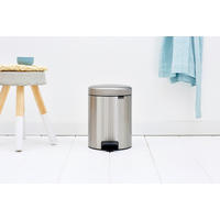 PEDÁLOS SZEMETES  - fekete/nemesacél, Basics, műanyag/fém (20,6/29,2/26,6cm) - Brabantia