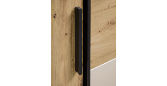 KOMBISCHRANK 267/225/62 cm 4-türig  - Kaschmir/Schwarz, Design, Holzwerkstoff/Metall (267/225/62cm) - Xora