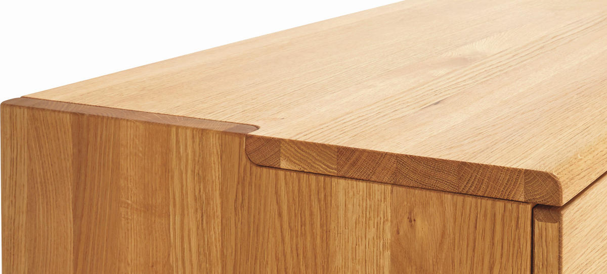 ANRICHTE Eichefarben  199,3/71,5/48,2 cm  - Edelstahlfarben/Eichefarben, Design, Holz/Metall (199,3/71,5/48,2cm) - TEAM 7