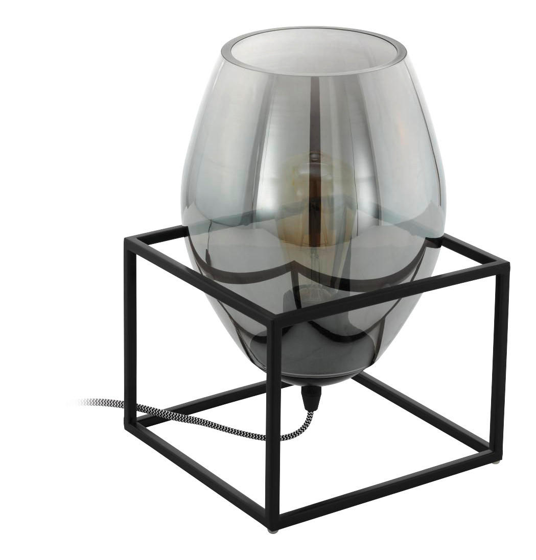BORDSLAMPA Olival 1 20/20/30,5 cm   - svart, Design, metall/glas (20/20/30,5cm) - Eglo