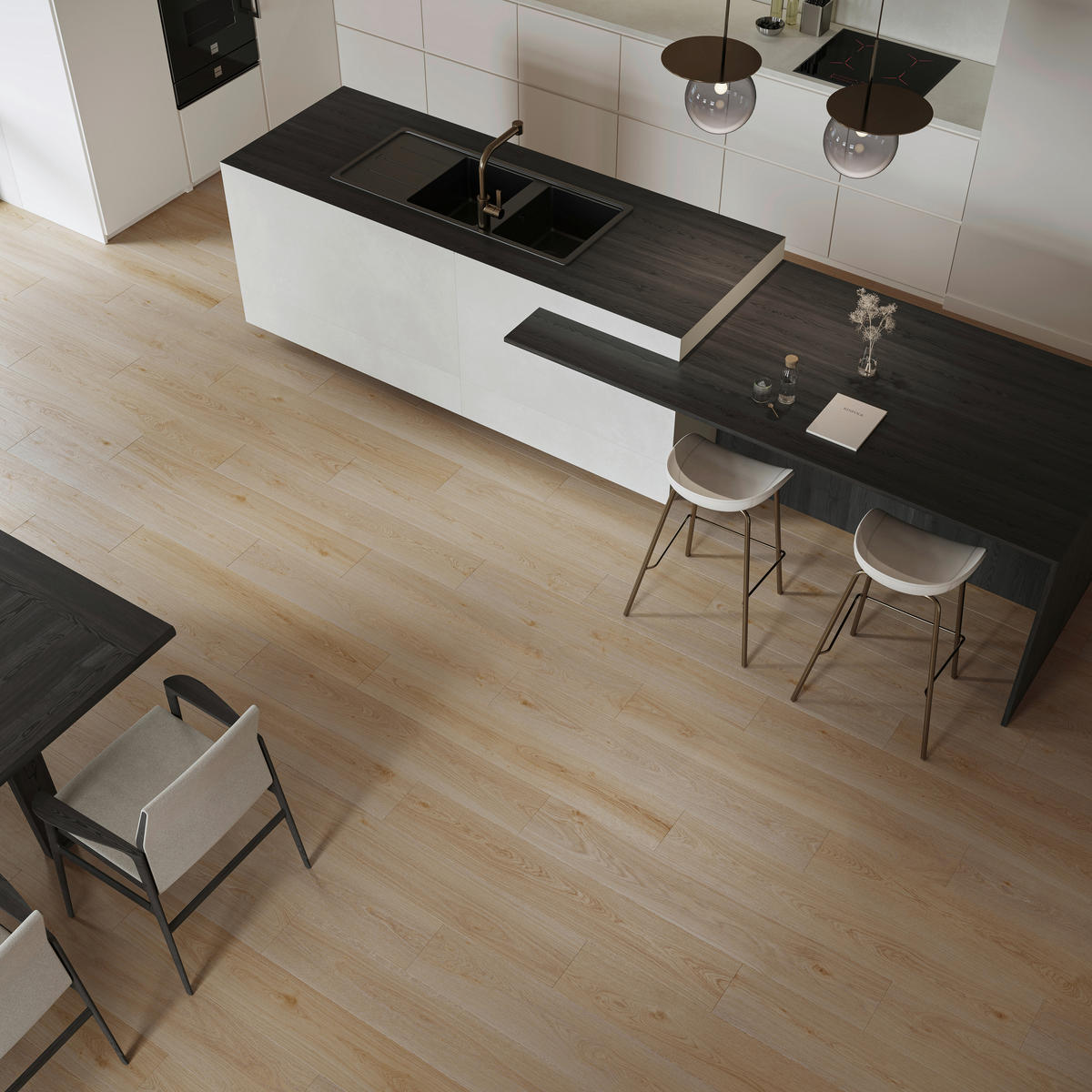 VINYLBODEN Barlinek SPC Apricot Oak  per  m² - Eichefarben, Design, Kunststoff (19,8/0,55/123,4cm) - Barlinek