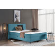 BOXBETT 180/200 cm  in Hellblau  - Schwarz/Hellblau, Design, Holz/Holzwerkstoff (180/200cm) - Xora