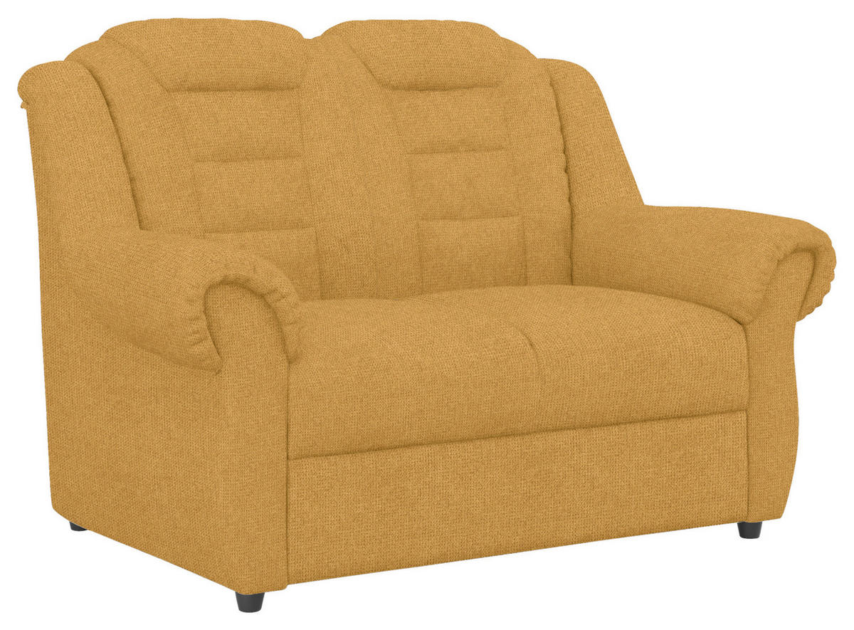 SITZGARNITUR in Chenille Gelb  - Gelb/Schwarz, Konventionell, Kunststoff/Textil - Livetastic