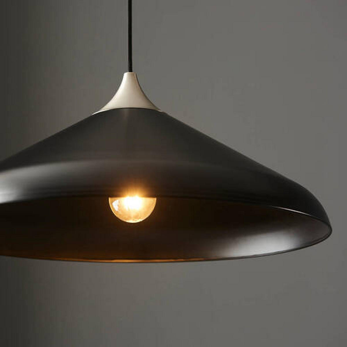 HÄNGELEUCHTE Endon Glo 50/176.5 cm   - Schwarz/Weiß, KONVENTIONELL, Metall (50/176.5cm) - ENDON