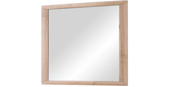 SPIEGEL 90/80/4 cm - Buchefarben, KONVENTIONELL, Glas/Holzwerkstoff (90/80/4cm) - Voleo