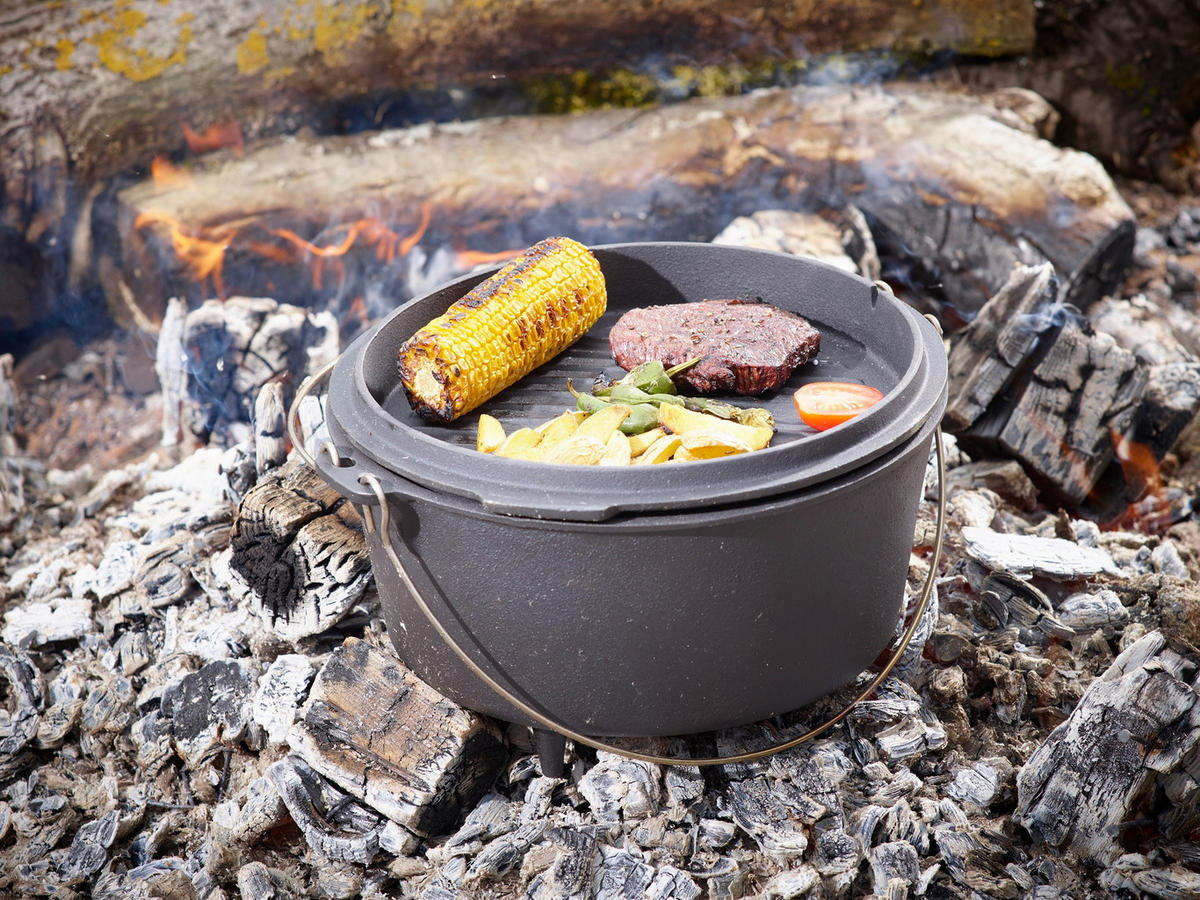 DUTCH OVEN SET - svart, Basics, metall (31,5/31,5/21cm) - Echtwerk