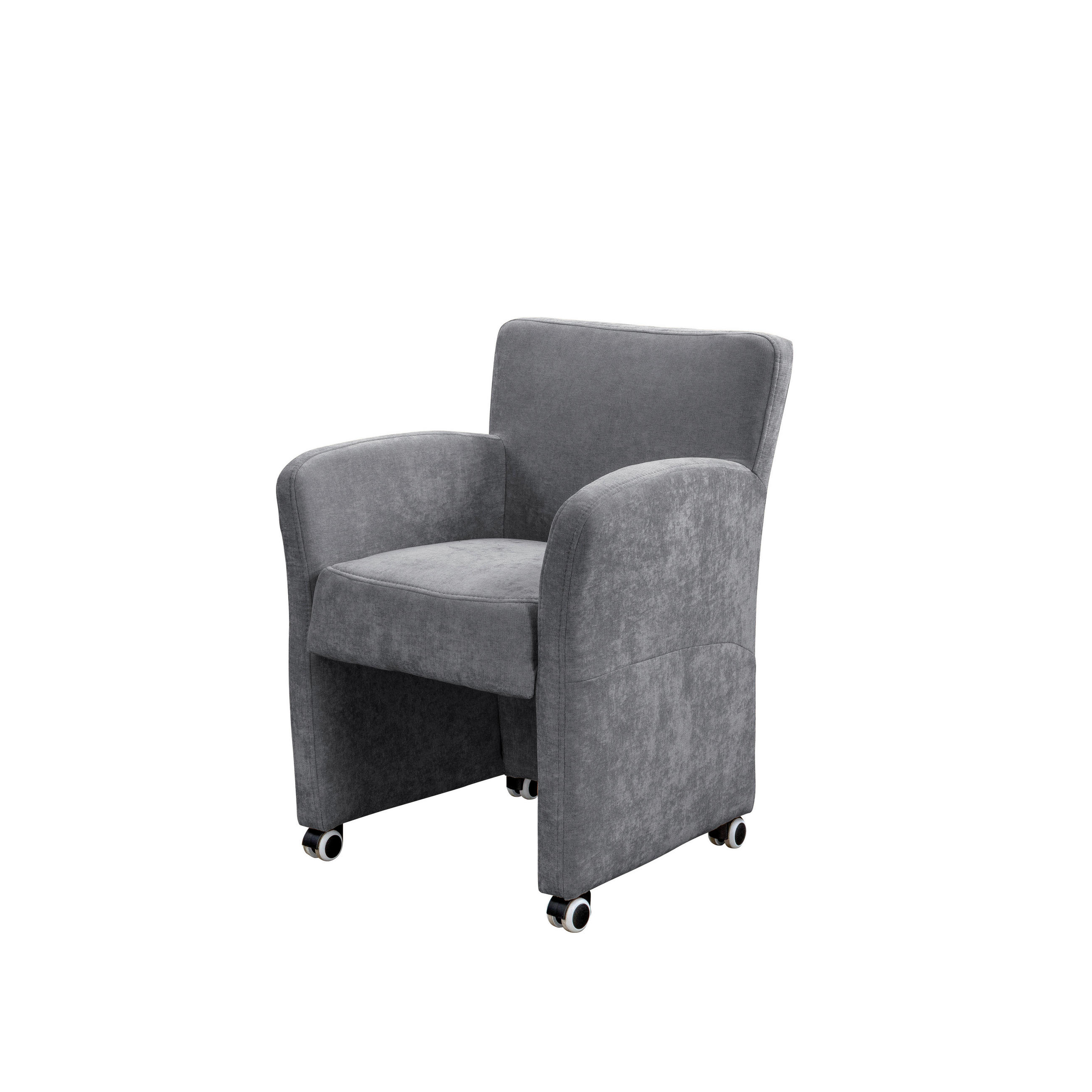 STOLICA SA RUKONASLONOM - antracit, Moderno, drvo/tekstil (65/85/66cm) - Livetastic