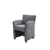 STOLICA SA RUKONASLONOM - antracit, Moderno, drvo/tekstil (65/85/66cm) - Livetastic