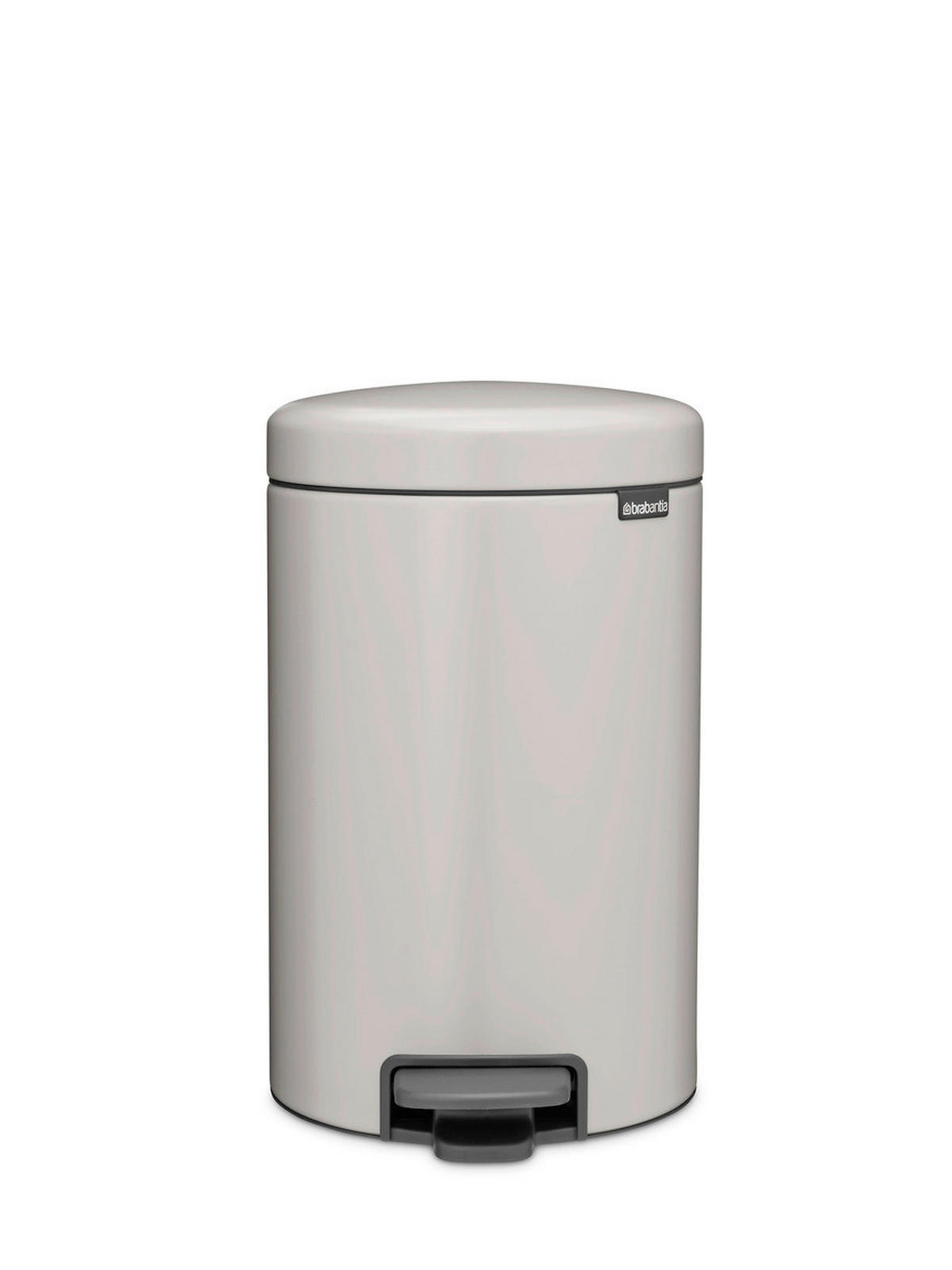 KANTA SA PAPUČICOM  12 l   - svetlosiva/antracit, Osnovno, metal/plastika (25.1/41.1/33.8cm) - Brabantia