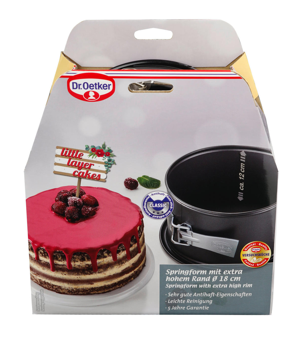 SPRINGFORM  - Schwarz, Basics, Metall (12/18cm) - Dr.Oetker