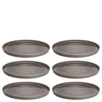 SPEISETELLER ROMA    - Taupe, KONVENTIONELL, Keramik (22,00/2,30/22,00cm) - Leonardo