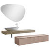 BADEZIMMER 6-teilig  in 162 cm  - Koralle/Eichefarben, MODERN, Keramik/Holzwerkstoff (162cm) - Celina Home