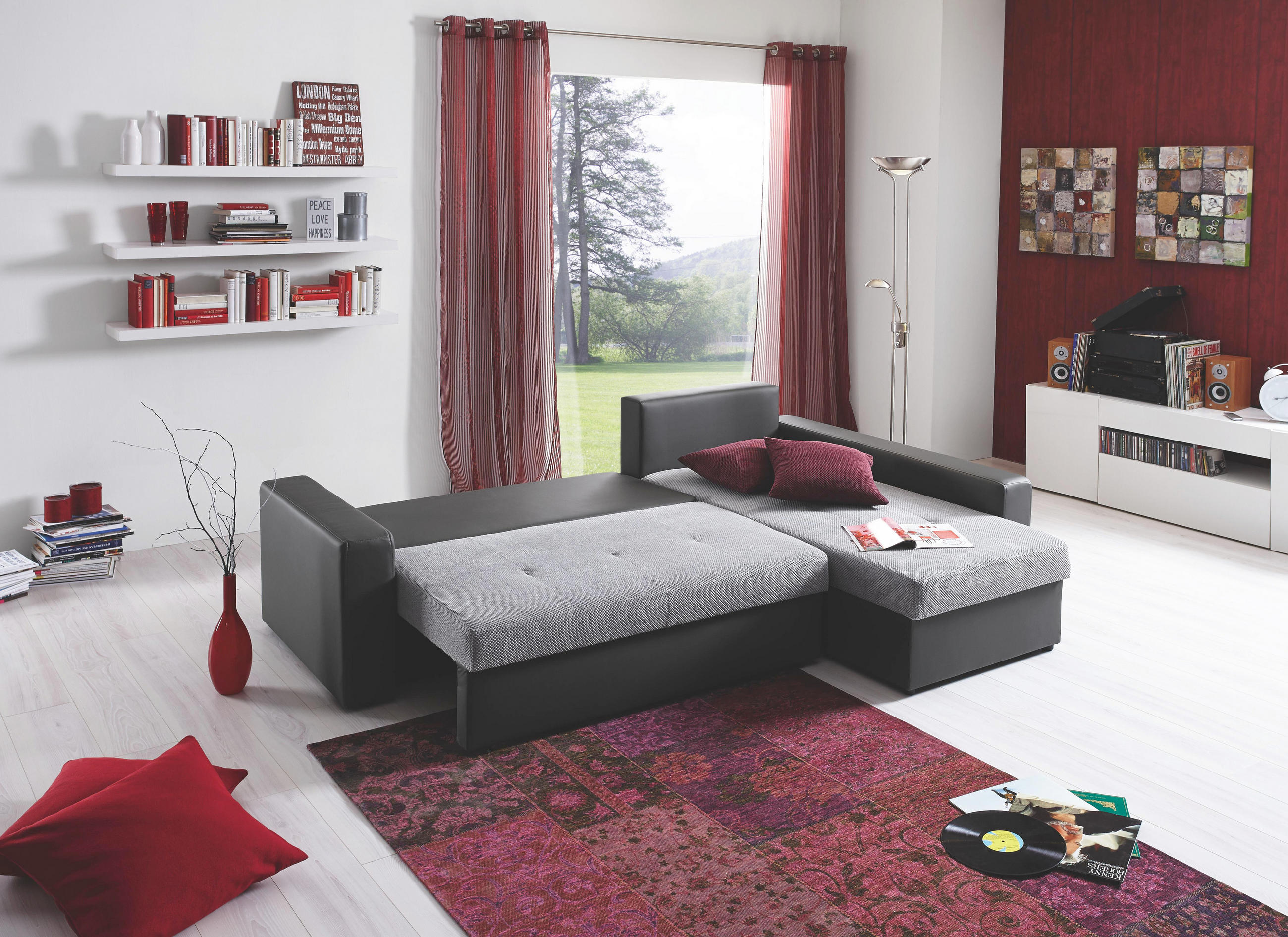 Webstoff Ecksofa Grau Dunkelgrau Webstoff Online Kaufen Xxxlutz