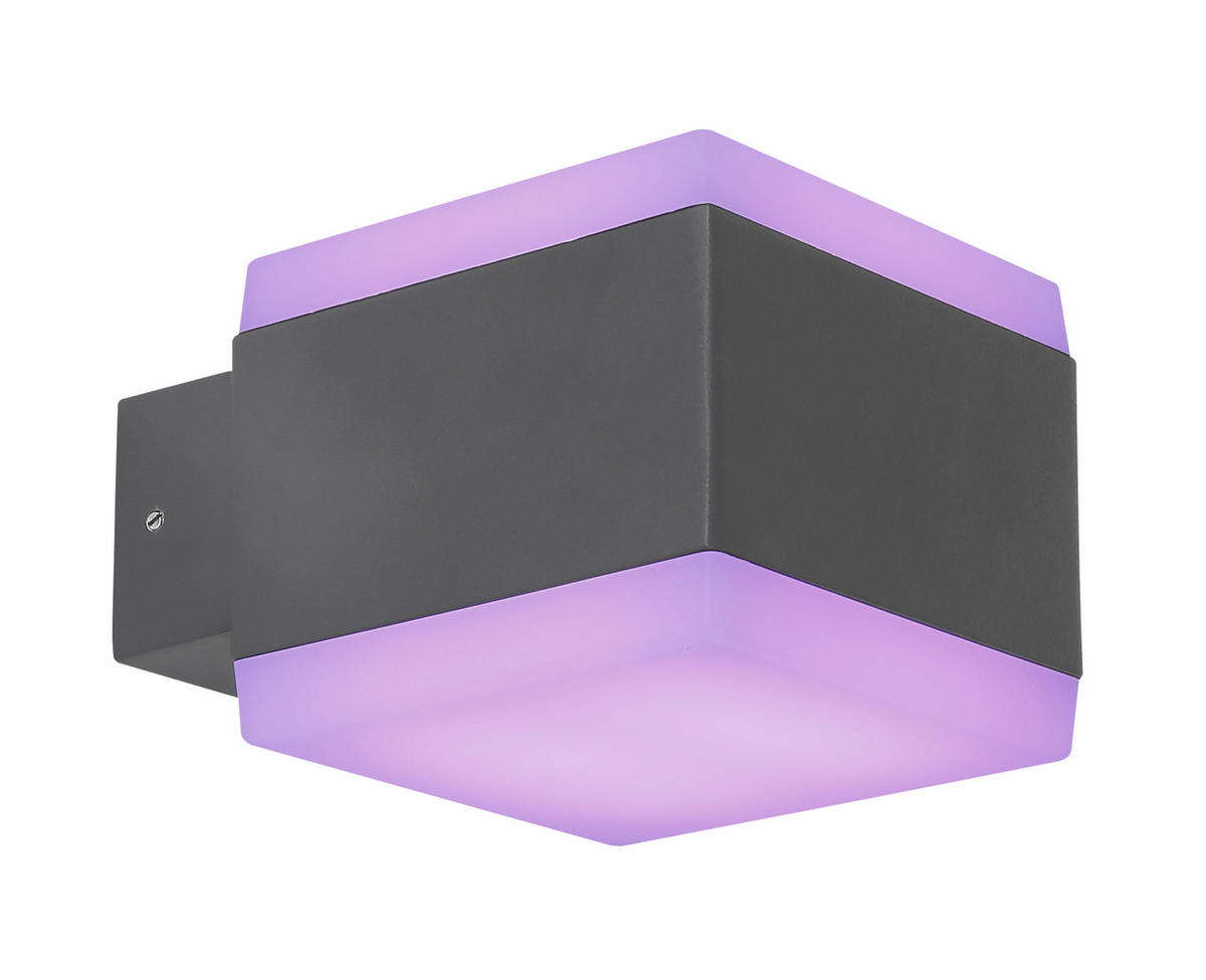 VÄGGLAMPA FÖR UTOMHUS - Basics, metall/plast (11/9cm) - Globo