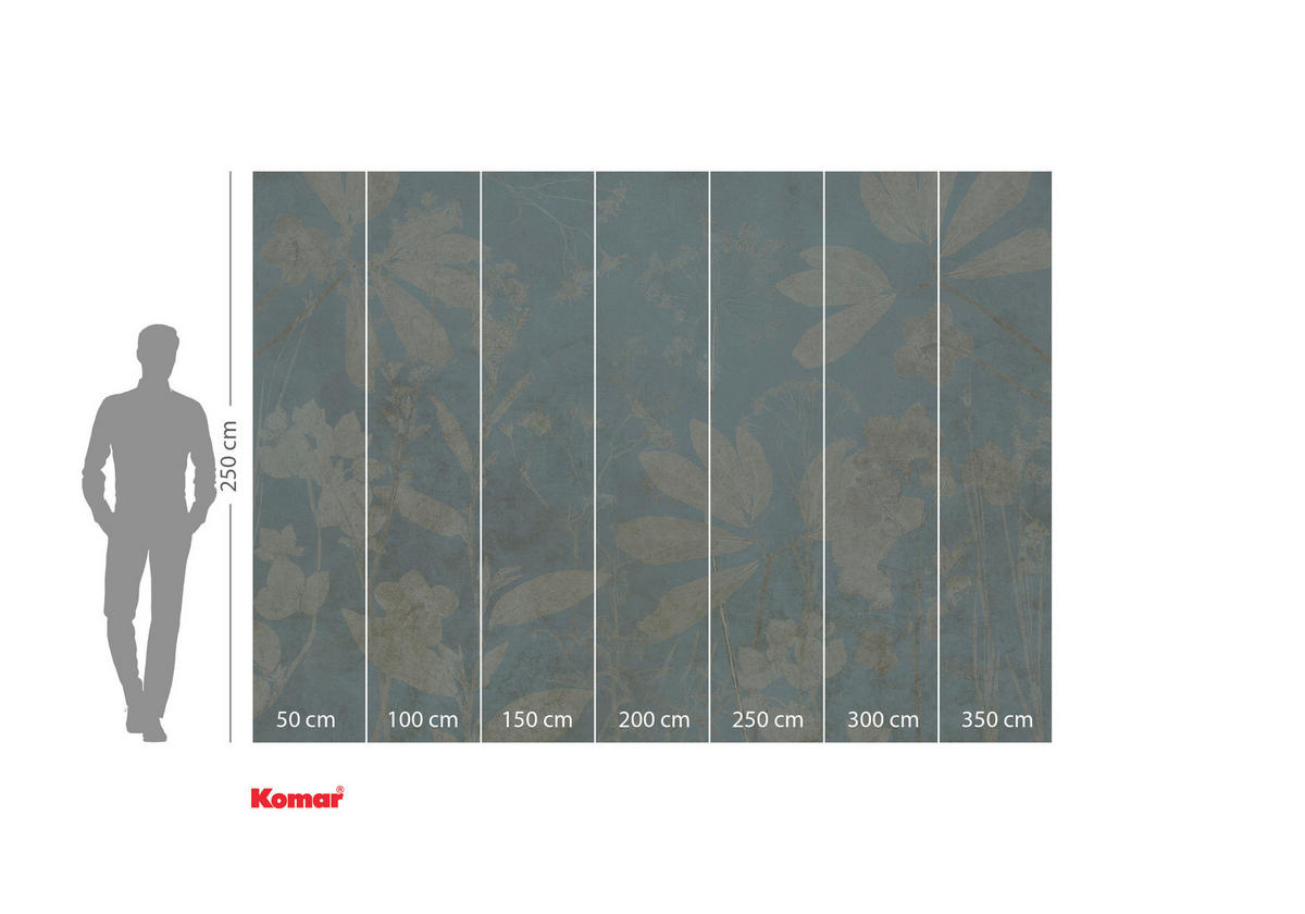 VLIESTAPETE - Türkis/Gelb, Basics (350/250cm) - Komar