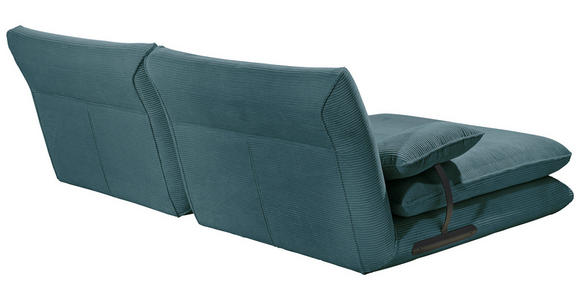 ECKSOFA Petrol Cord  - Petrol/Creme, KONVENTIONELL, Kunststoff/Textil (173/244cm) - Carryhome