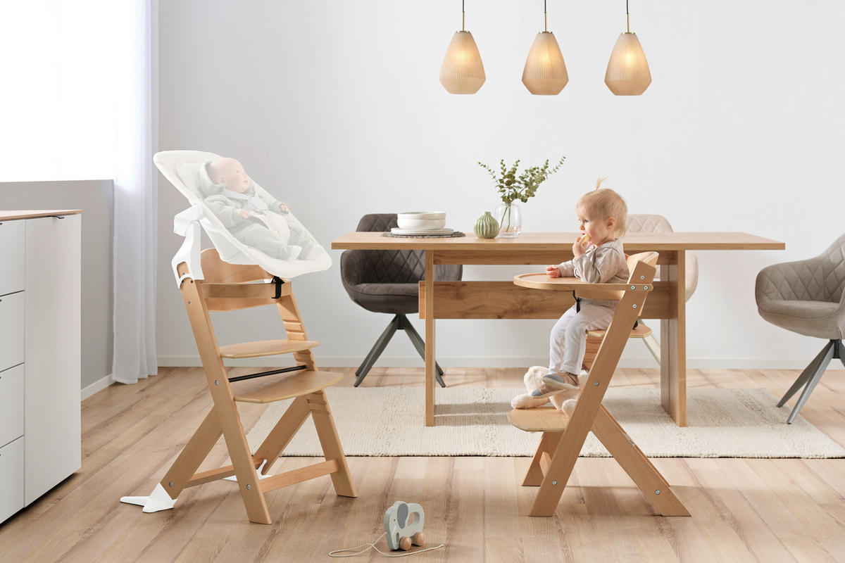 HOCHSTUHL LUNCH Naturfarben  - Naturfarben, LIFESTYLE, Holz (45/50,5/78,5cm) - My Baby Lou