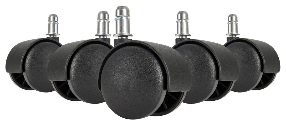 DREHSTUHLROLLE  in  - Schwarz, Basics, Kunststoff (5cm) - MID.YOU