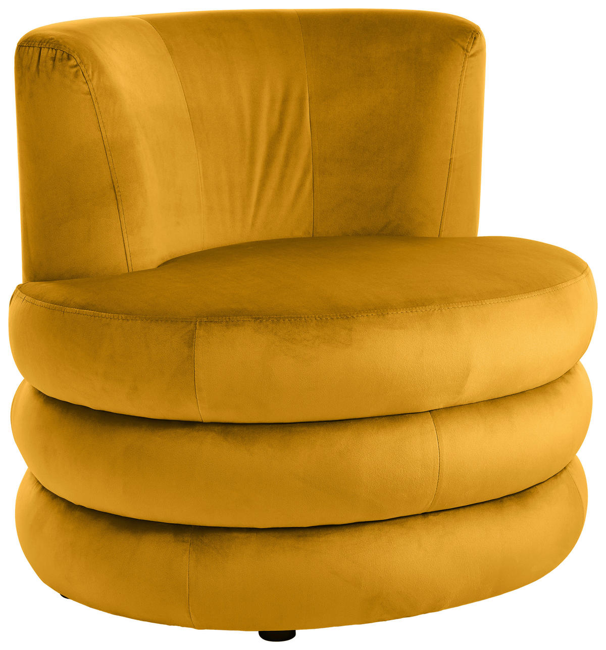 DESIGNSESSEL Magari Flachgewebe Goldfarben    - Edelstahlfarben/Goldfarben, Trend, Textil/Metall (90/82/85cm) - Livetastic