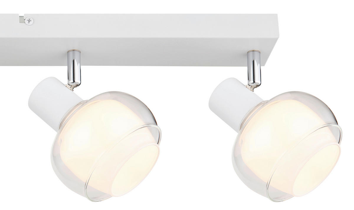 STRAHLER - Klar/Chromfarben, Design, Glas/Metall (56/10,5/13,5cm) - Globo