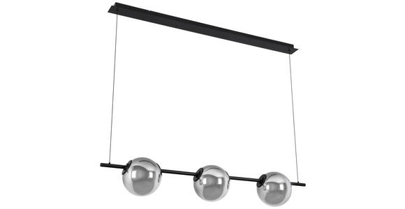 LED-HÄNGELEUCHTE 124/20/215 cm  - Chromfarben/Schwarz, Design, Glas/Kunststoff (124/20/215cm) - Dieter Knoll