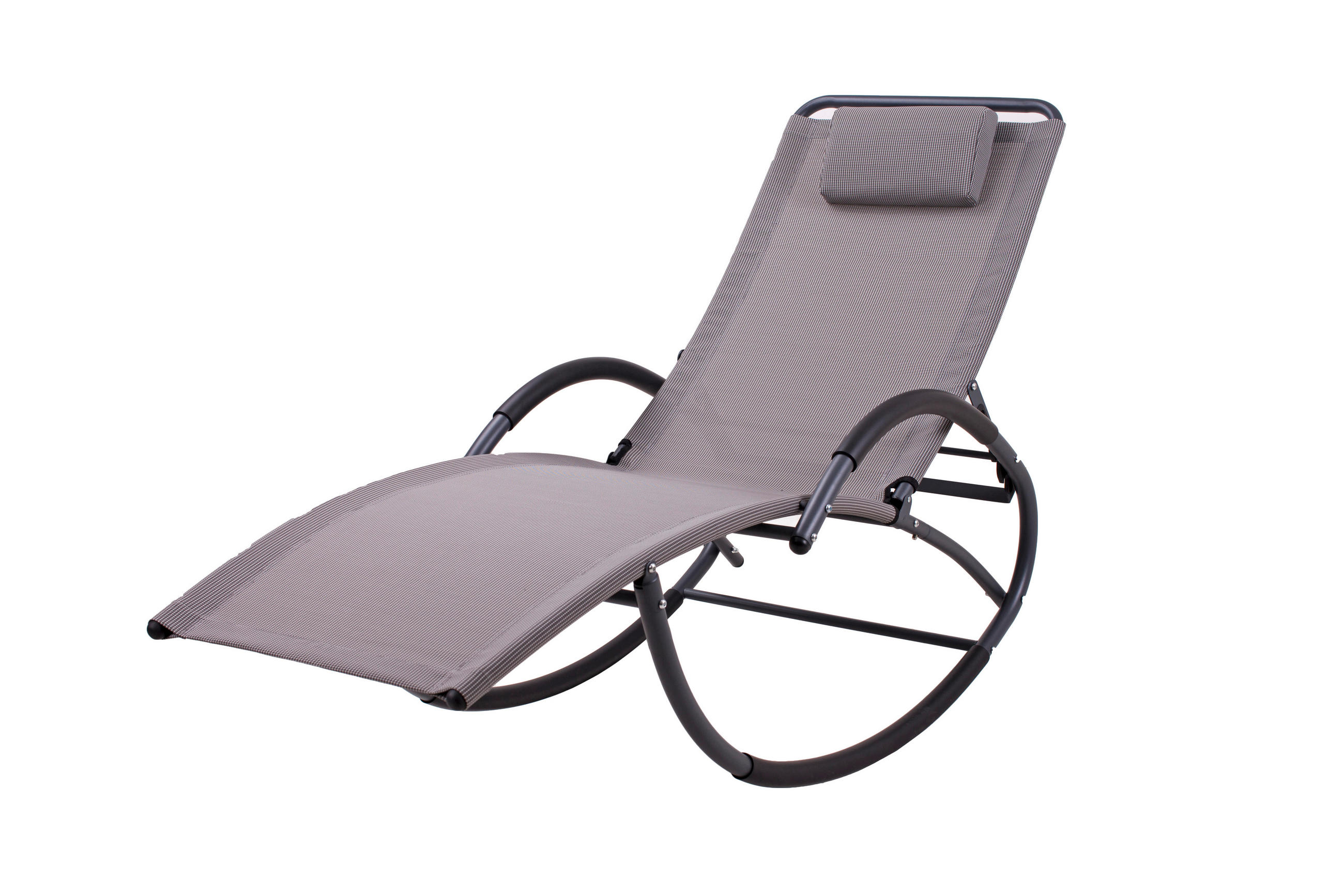 SCHAUKELLIEGE 63/106/177 cm  - Anthrazit/Grau, Basics, Kunststoff/Metall (63/106/177cm) - Gardenson