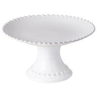 TORTENPLATTE PEARL 22/11,7 cm  - Weiß Hochglanz, Basics, Keramik (22/11,7cm) - Costa Nova