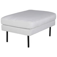 HOCKER in Metall, Kunststoff, Textil Schwarz, Beige  - Beige/Schwarz, Design, Kunststoff/Textil (85/47/64cm) - Livetastic