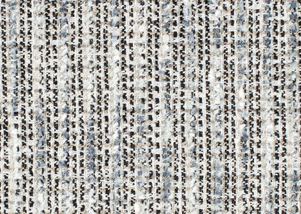 ECKSOFA in Webstoff, Struktur Blau, Sandfarben  - Sandfarben/Blau, Design, Textil/Metall (265/172cm) - Joop!