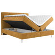 BOXBETT 180/200 cm  in Orange, Currygelb  - Chromfarben/Currygelb, MODERN, Holz/Holzwerkstoff (180/200cm) - Esposa