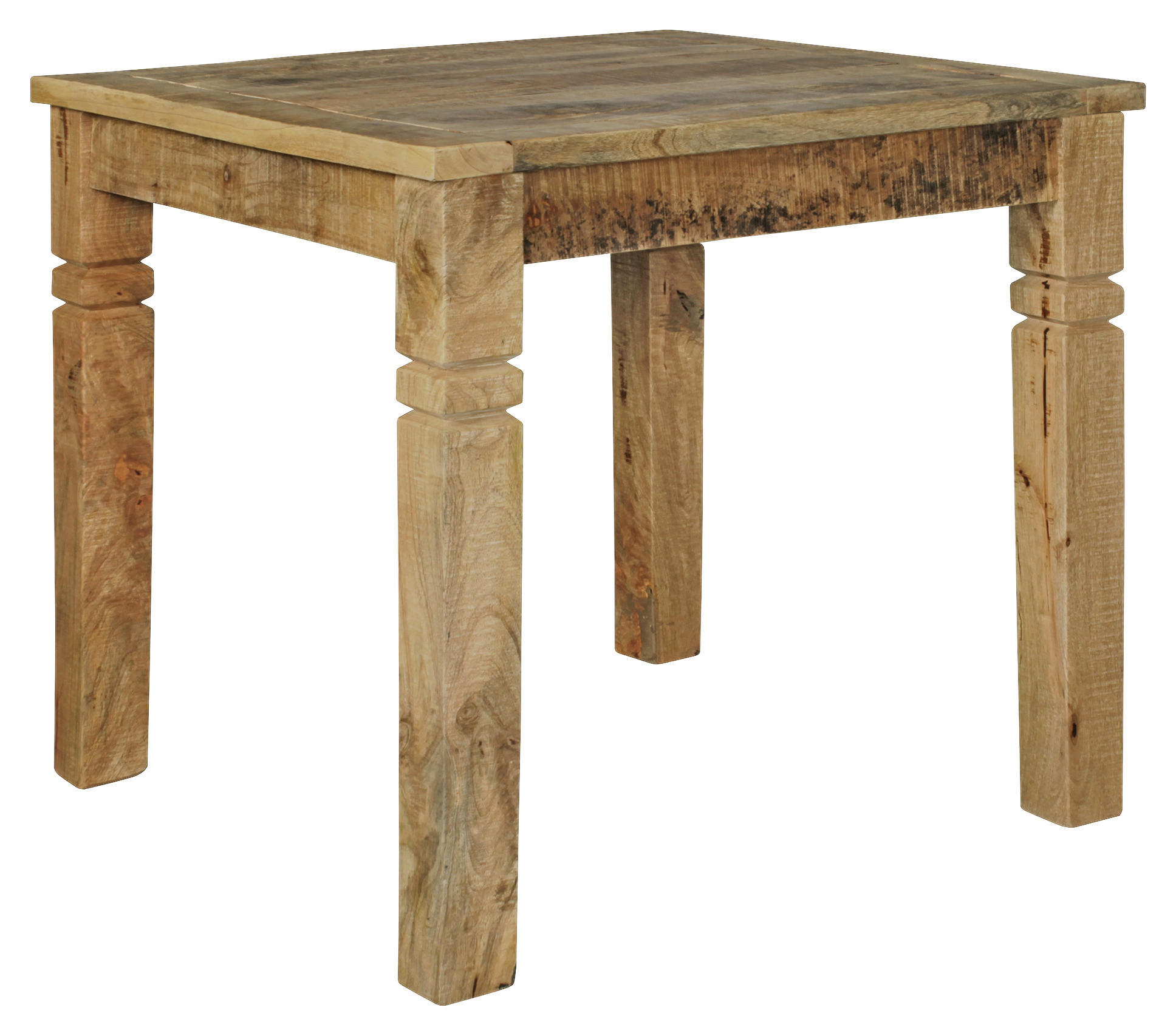 JEDILNA MIZA, masivno mangov les rjava  - rjava, Moderno, les (80/80/76cm) - MID.YOU