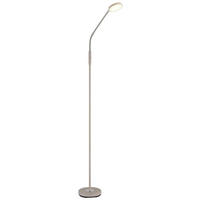 LED-STEHLEUCHTE Silvio 52/20/173 cm  - Sandfarben/Klar, Design, Kunststoff/Metall (52/20/173cm)