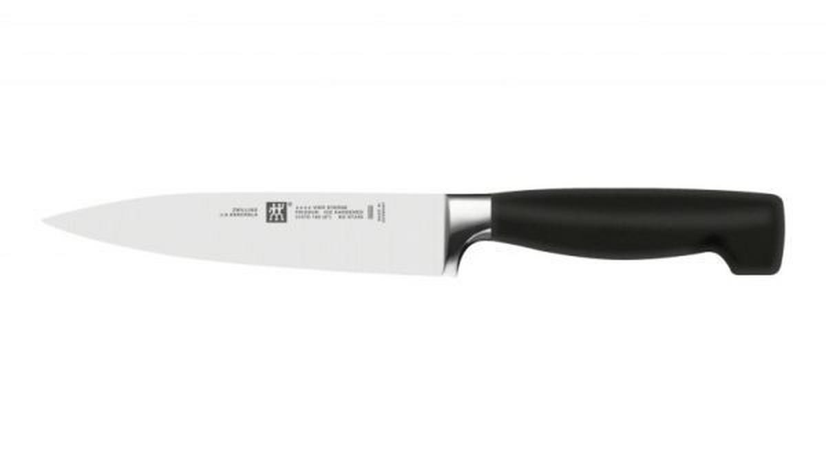 MESSERBLOCK **** VIER STERNE 7-teilig  - Schwarz/Braun, Basics, Holz/Metall - Zwilling