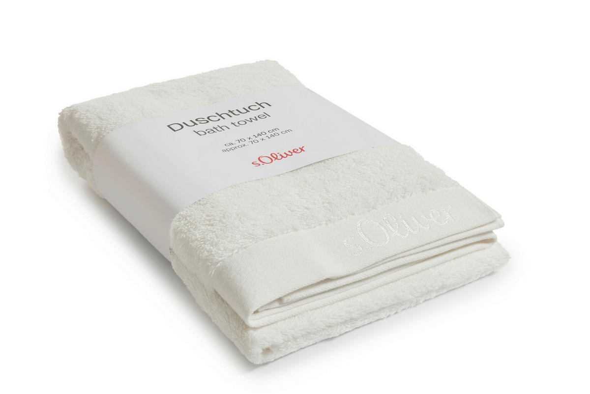 DUSCHTUCH s.Oliver 70/140 cm  - Ecru, Trend, Textil (70/140cm) - S. Oliver