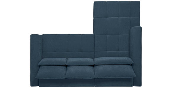 ECKSOFA  in Chenille Blau  222/279 cm  - Blau/Schwarz, KONVENTIONELL, Kunststoff/Textil (222/279cm) - Hom`in