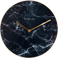 WANDUHR 40/40/3 cm   - Goldfarben/Schwarz, Basics, Glas/Metall (40/40/3cm)
