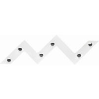 GARDEROBA ZIDNA   bijela, boje kroma  metal, drvni materijal  - bijela/boje kroma, Design, drvni materijal/metal (56/34/3cm) - Lesnina-XXXL
