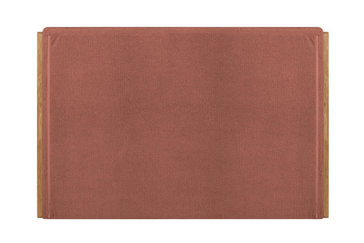 BOXSPRINGBETT 160/200 cm,  in Rot, Matratze, Topper, H5 + H5 = hart  - Eichefarben/Rot, KONVENTIONELL, Holz/Textil (160/200cm) - Welnova
