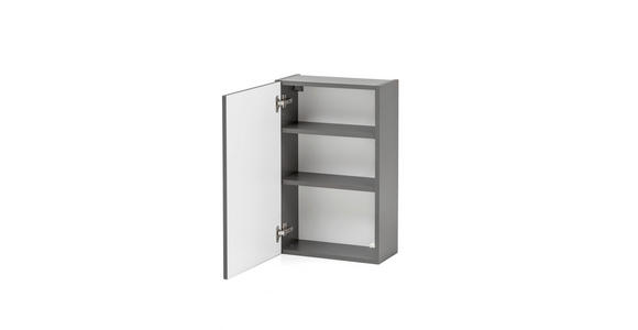 HÄNGESCHRANK 40/64/20 cm  - Graphitfarben/Grau, Natur, Holzwerkstoff (40/64/20cm) - Xora