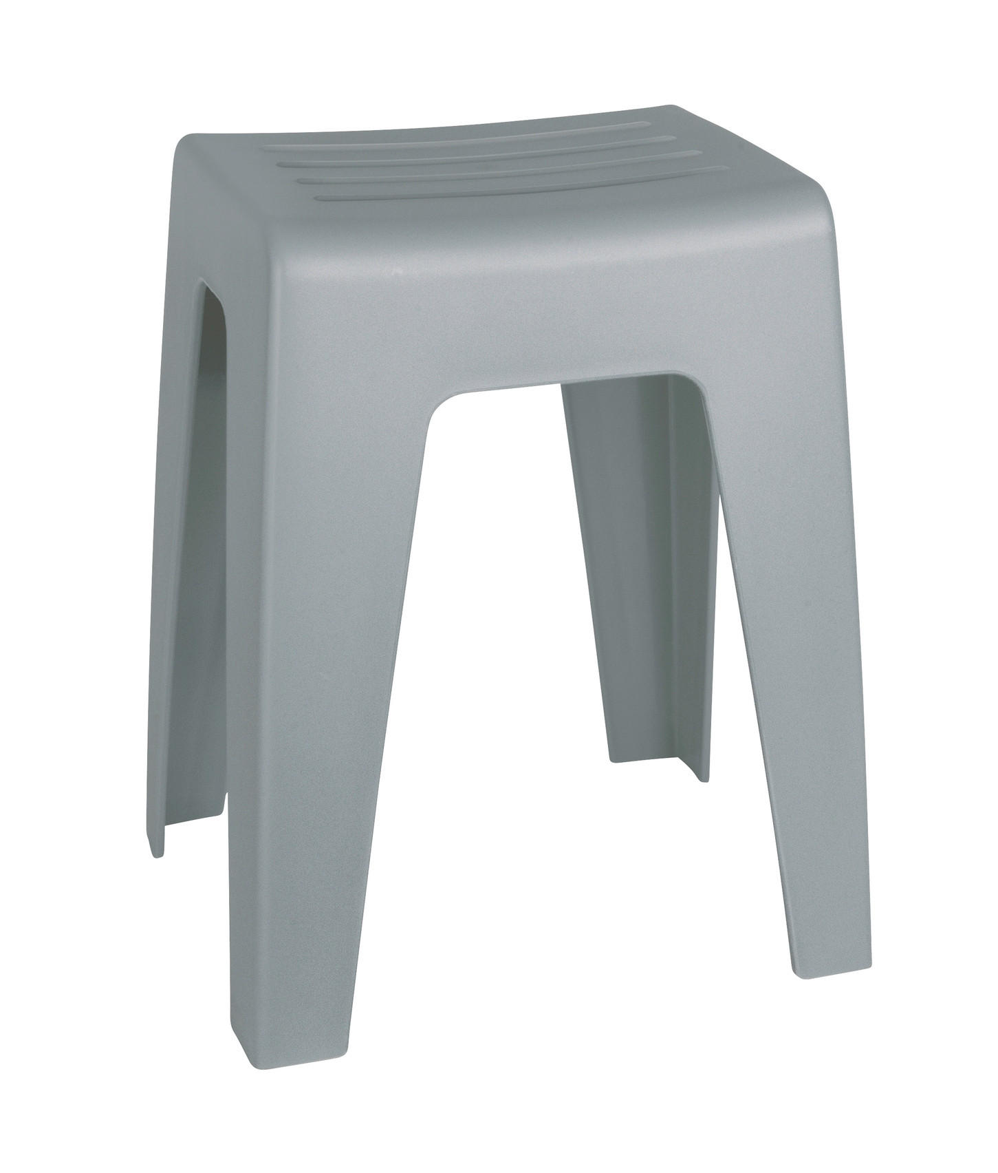 Wenko Badhocker Kumba Grau 38x47x32 cm