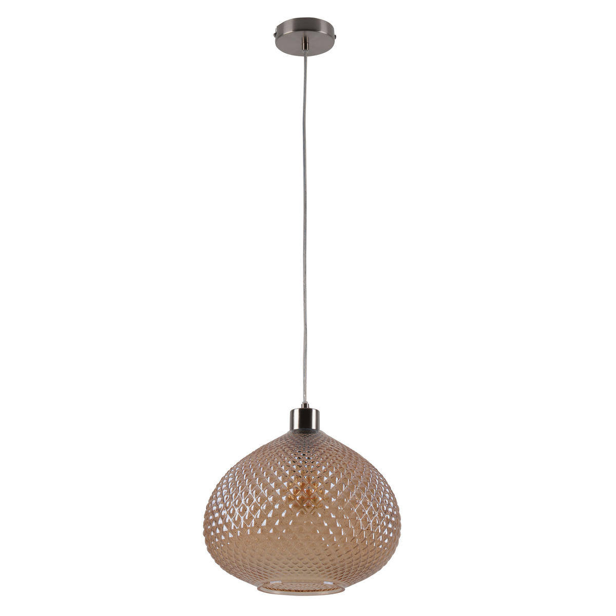 HÄNGELEUCHTE 29/130 cm   - Braun, Design, Glas/Kunststoff (29/130cm) - Näve
