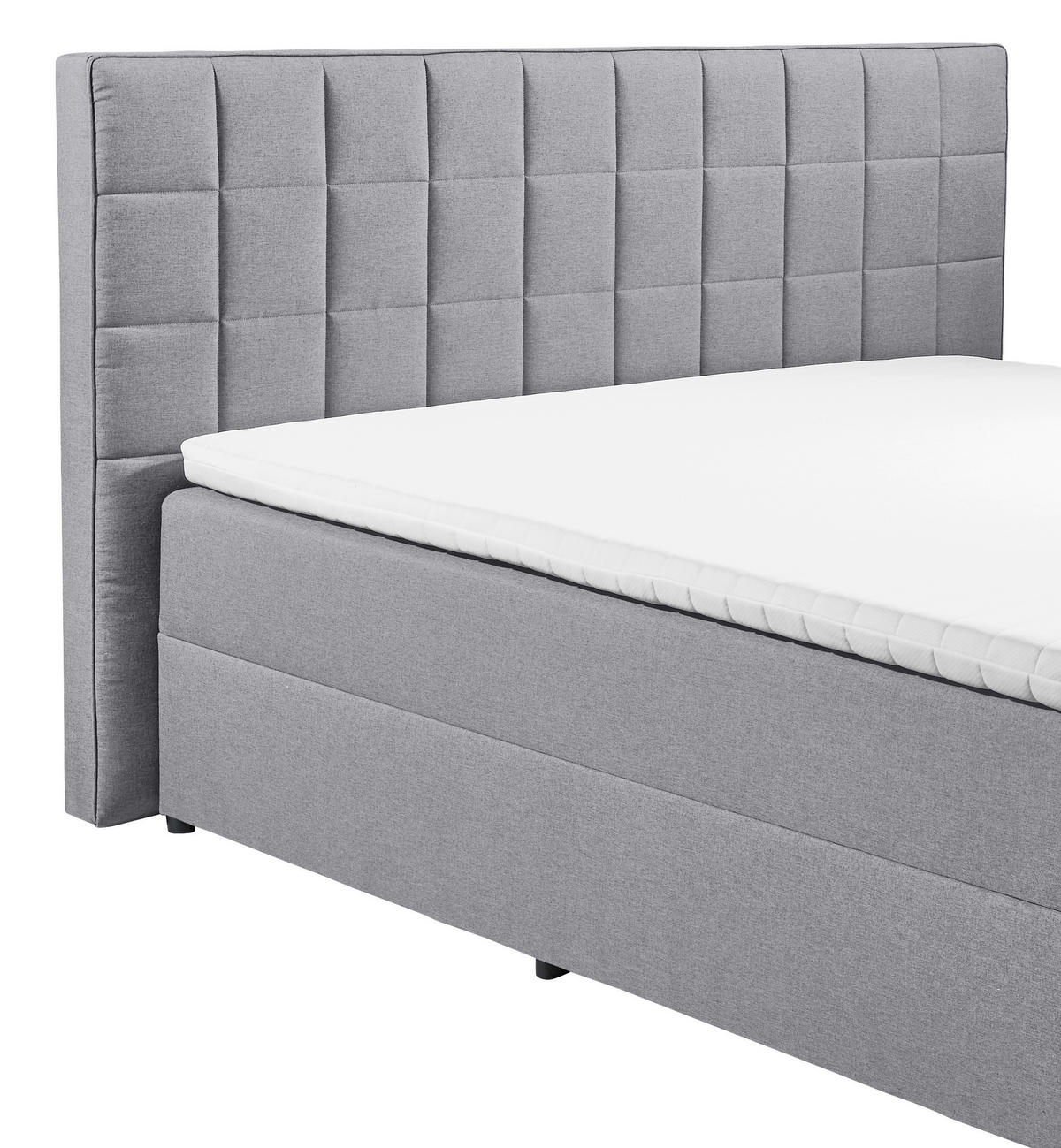 BOXBETT 180/200 cm  in Grau  - Grau, Basics, Holzwerkstoff/Kunststoff (180/200cm) - MID.YOU