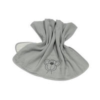 SCHMUSEDECKE Musselin Affe Grau  70/100 cm  - Creme/Grau, Basics, Textil (70/100cm) - Bebe's Collection