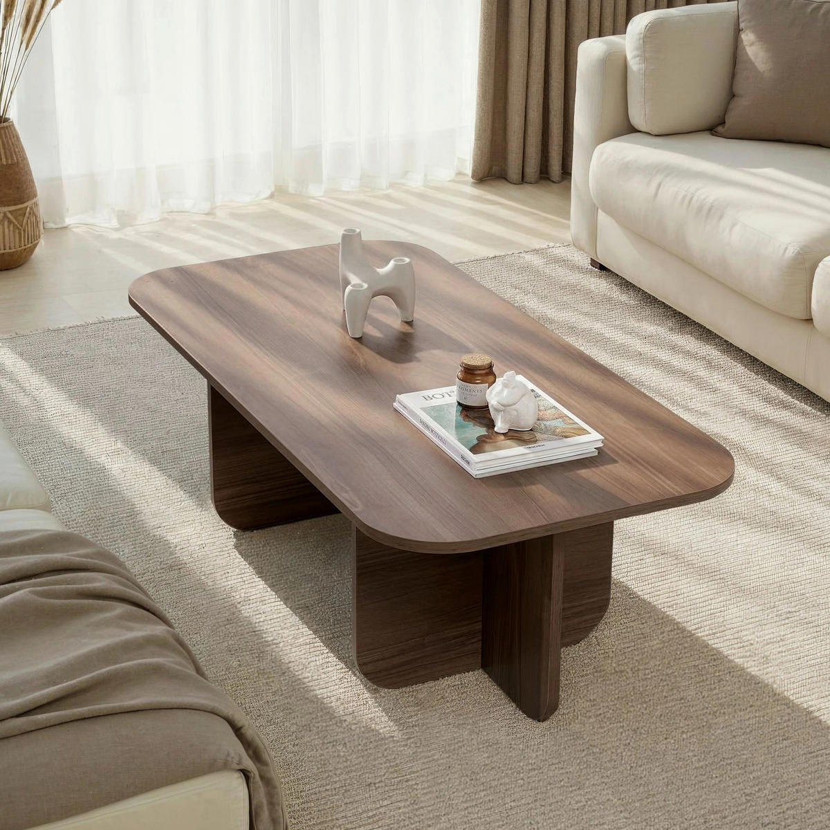 COUCHTISCH Walnussfarben  - Walnussfarben, Design, Holzwerkstoff (120/41/60cm) - MID.YOU