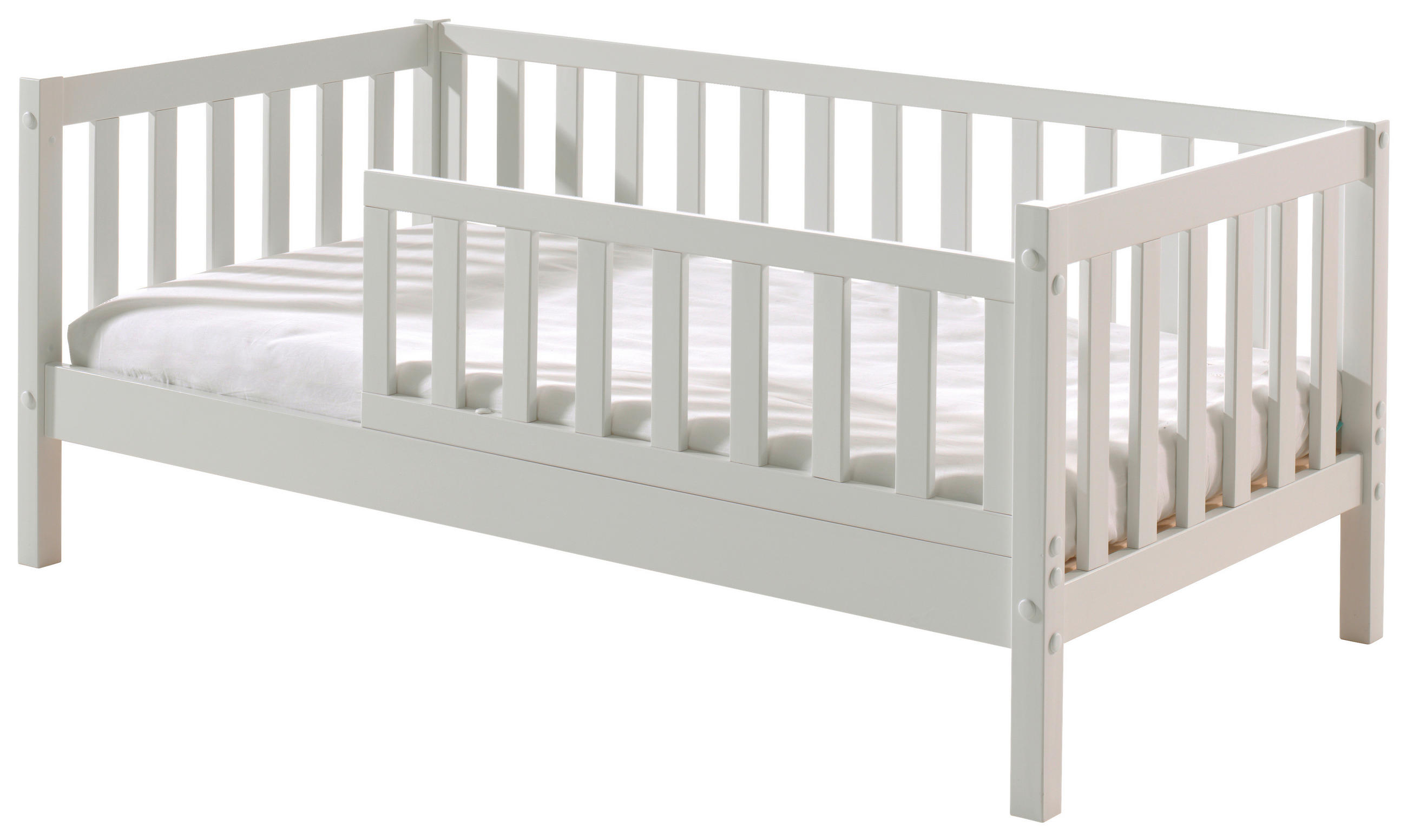 KINDER-/JUNIORBETT - Naturfarben/Weiß, MODERN, Holz (70/140cm) - MID.YOU