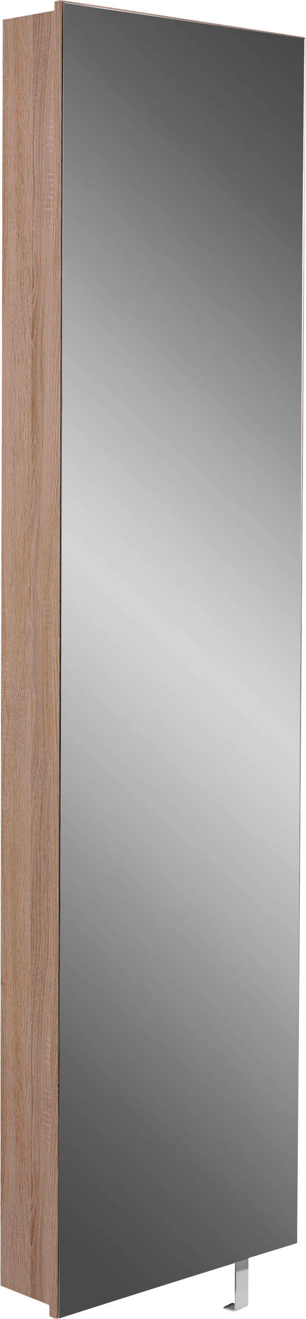 DULAP PENTRU PANTOFI 50/195/18 cm  - stejar Sonoma, Design, sticlă/material pe bază de lemn (50/195/18cm) - Xora