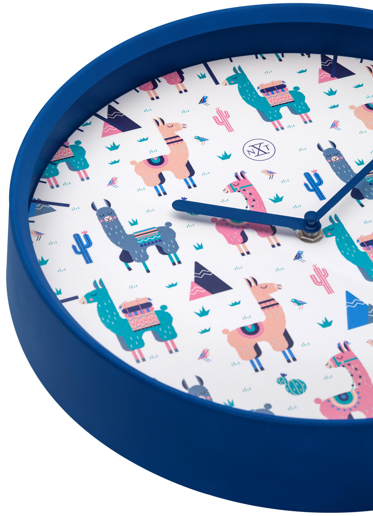 WANDUHR 30/30/5,5 cm   - Blau/Multicolor, Basics, Kunststoff (30/30/5,5cm)