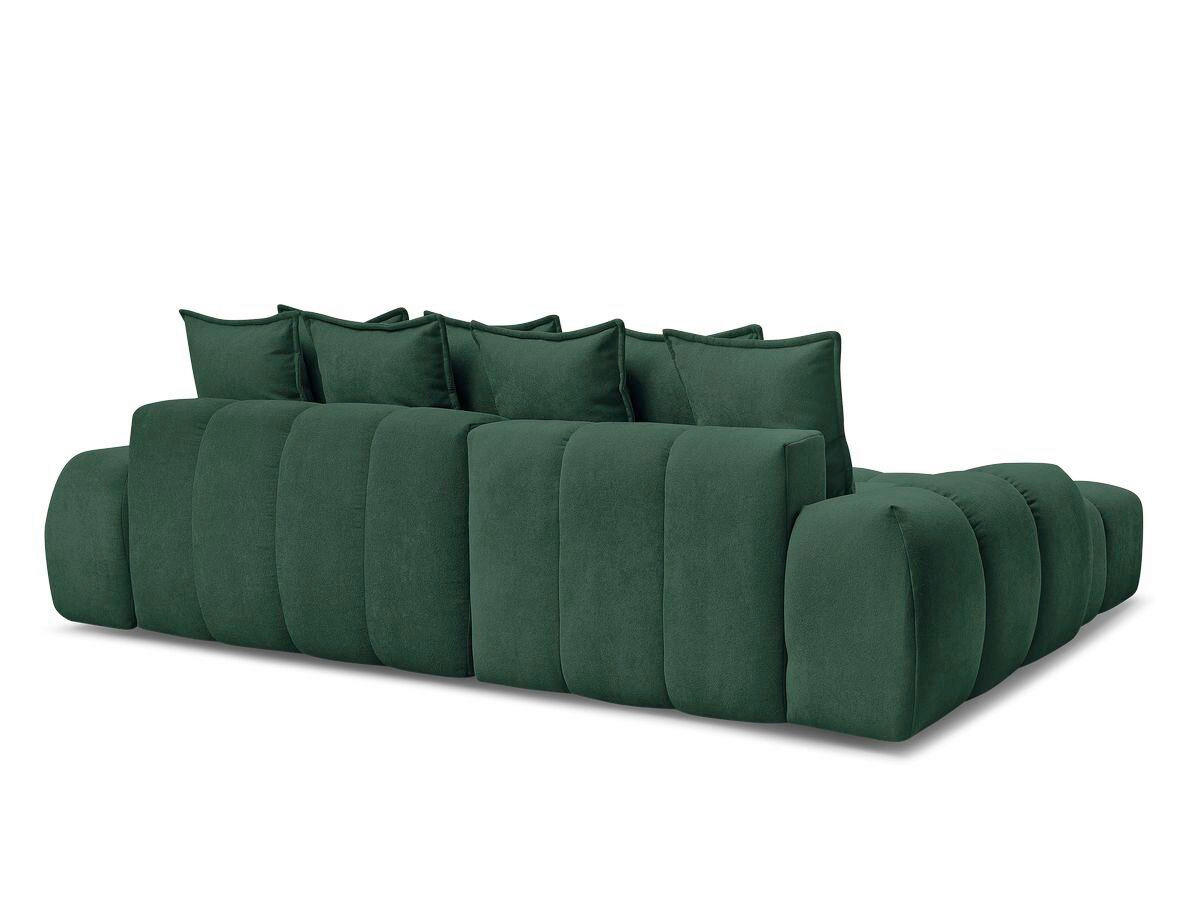 ECKSCHLAFSOFA EVEREST  mit Rücken echt, Armteil links, Armteil rechts Struktur Grün  - Schwarz/Grün, MODERN, Kunststoff/Textil (180/318cm) - Livetastic