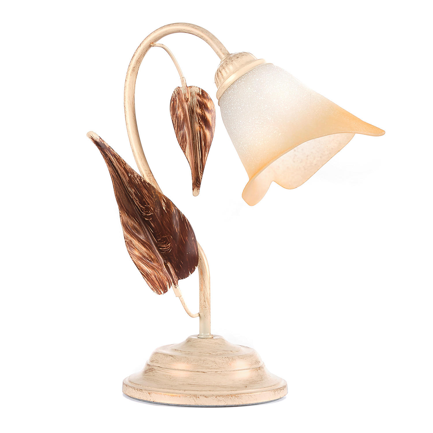 STOLNÁ LAMPA, E14, 29/35 cm  - Natur, kov/sklo (29/35cm)
