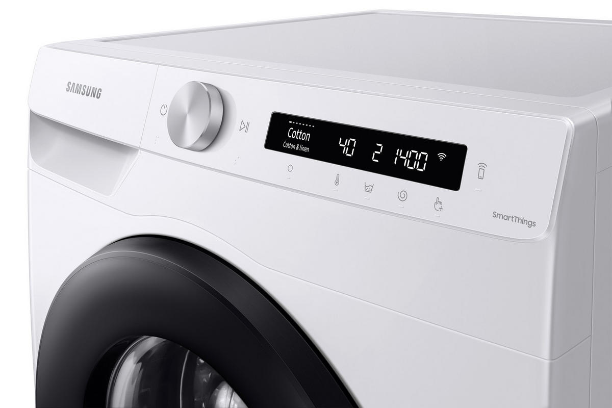 WASCHMASCHINE WW90T504AAWCS2   - Weiß, Basics, Glas/Kunststoff (60/85/55cm) - Samsung